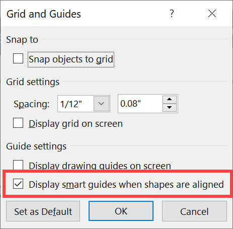 Smart Guides in PowerPoint Smart Guides in PowerPoint