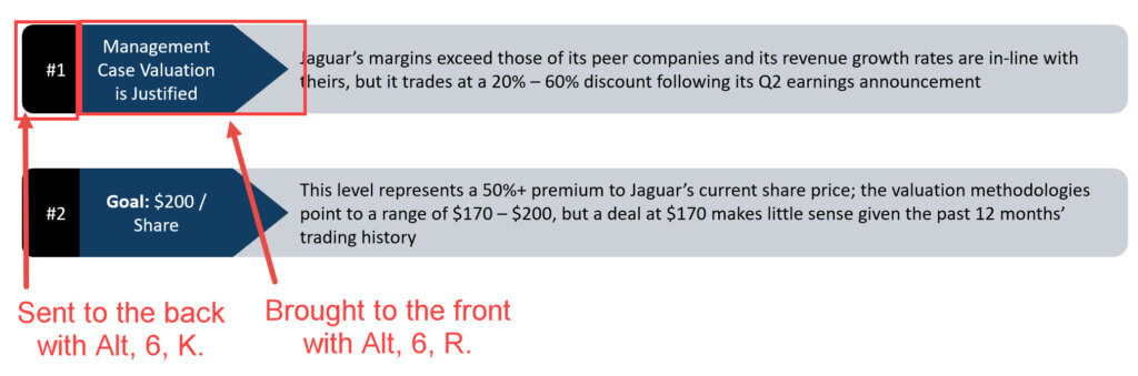 Ordering Shapes in PowerPoint Ordering Shapes in PowerPoint