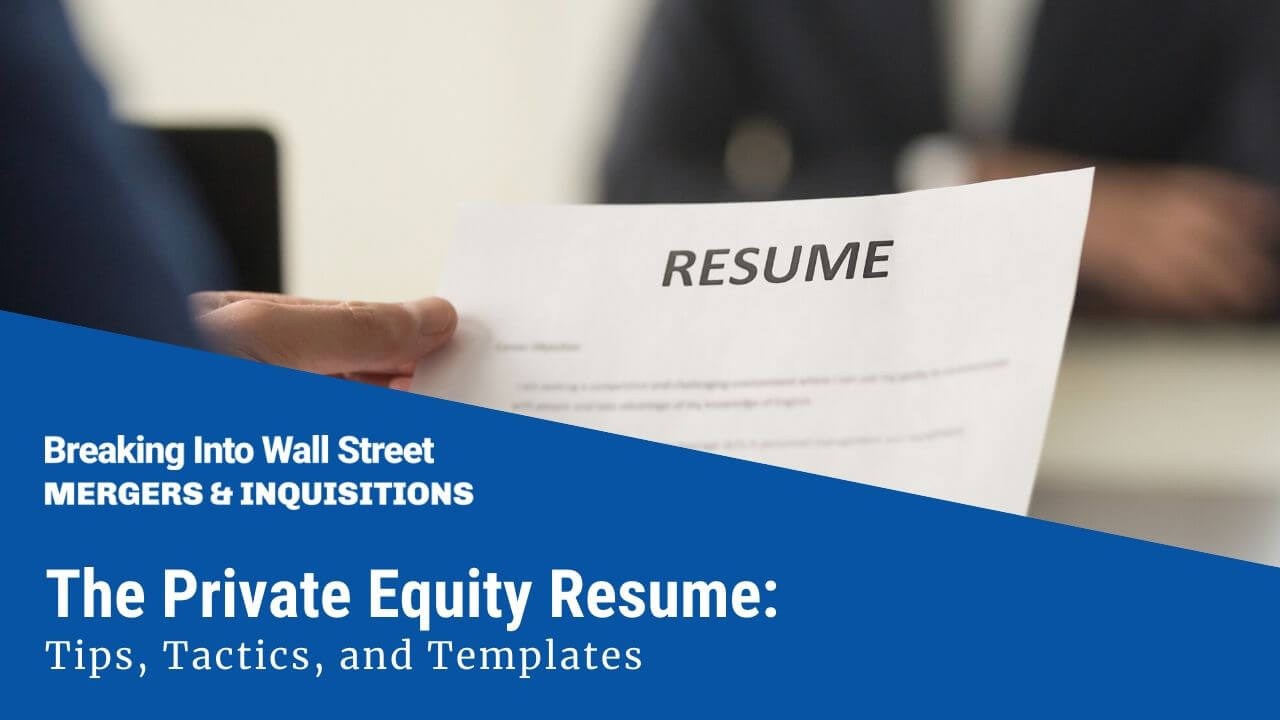 Private Equity Resume Private Equity Resume